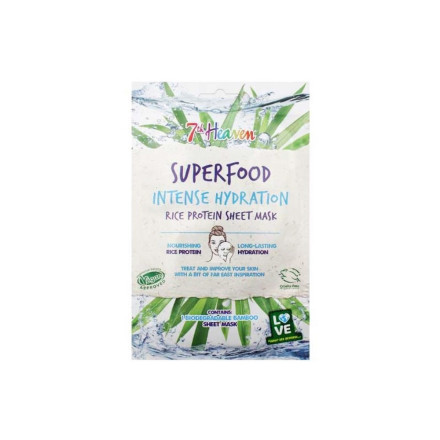 SUPERFOOD INTENSE HYDRATION 24H RICE PROTEIN SHEET MASK