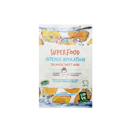 SUPERFOOD INTENSE HYDRATION 24H TURMERIC SHEET MASK