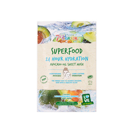 SUPERFOOD INTENSE HYDRATION 24H AVOCADO OIL SHEET MASK