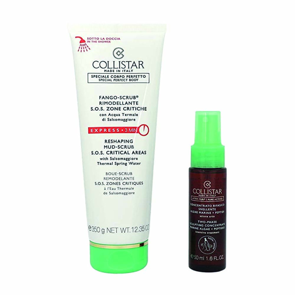 FANGO SCRUB RIMODELLANTE SOS ZONE CRITICHE 3 MIN + CONCENTRATO BIFASICO OMAGGIO350 ML