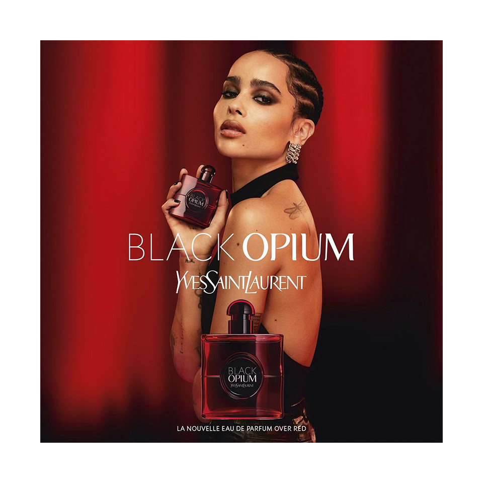 BLACK OPIUM EAU DE PARFUM OVER RED