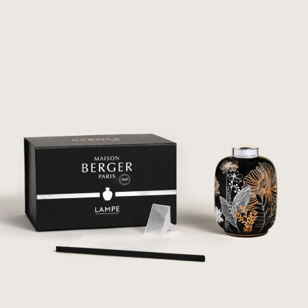 BOUQUET PARFUME PORCELAINE NOIR VEGETALE