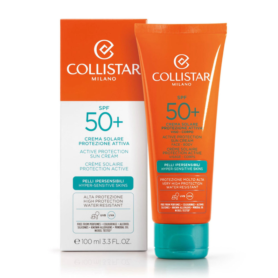 CREMA SOLARE PROTEZIONE ATTIVA VISO-CORPO SPF50+ 100 ML